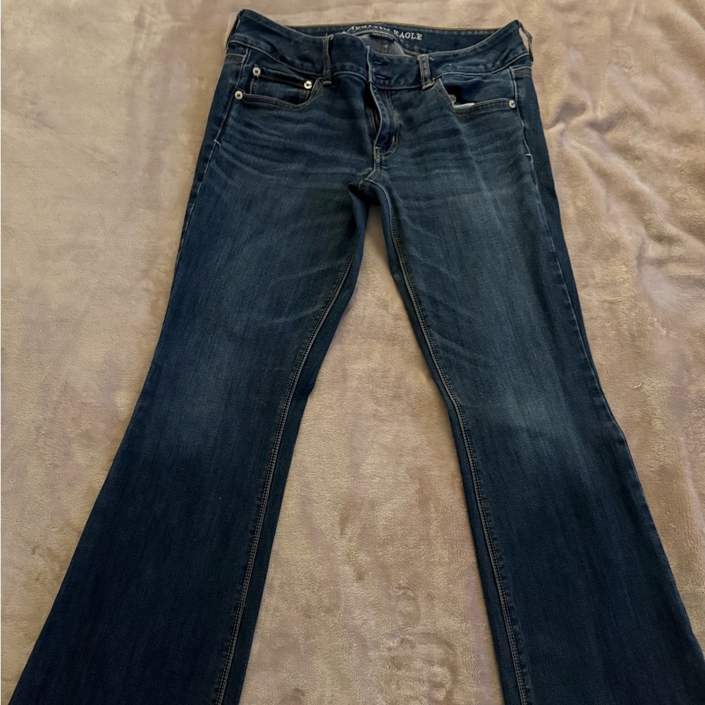 American Eagle Outfitters Dark Blue Flare Jeans